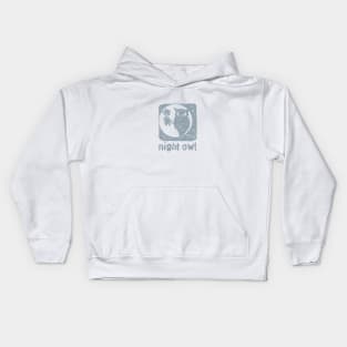 Night Owl Grey Kids Hoodie